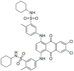 CAS#: 72845-49-9， N-(Cyclohexylmethyl)-2-[[6,7-Dichloro-4-[[2-(Cyclohexylmethylsulfamoyl)Phenyl]Amino]-9,10-Dioxoanthracen-1-Yl]Amino]Benzenesulfonamide
