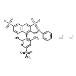 CAS#: 72894-30-5， Disodium 5-{[5-chloro-6-methyl-2-(methylsulfonyl)-4-pyrimidinyl]amino}-4-hydroxy-3-(phenyldiazenyl)-2,7-naphthalenedisulfonate