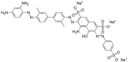 CAS#: 72906-45-7， Trisodium (6Z)-4-Amino-3-[4-[4-(2,4-Diaminophenyl)Diazenyl-3-Methylphenyl]-2-Methylphenyl]Diazenyl-5-Oxo-6-[(4-Sulfonatophenyl)Hydrazinylidene]Naphthalene-2,7-Disulfonate
