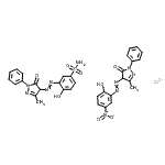 CAS#: 72968-18-4， 3-[2-(4,5-dihydro-3-methyl-5-oxo-1-phenyl-1H-pyrazol-4-yl)diazenyl]-4-hydroxy-Benzenesulfonamide compd. with 2,4-dihydro-4-[2-(2-hydroxy-5-nitrophenyl)diazenyl]-5-methyl-2-phenyl-3H-pyrazol-3-one chromium(3+) salt (1:1:1)