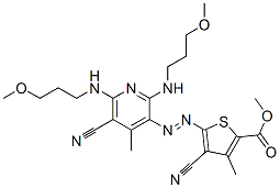 CAS#: 72968-71-9， Methyl 4-Cyano-5-[5-Cyano-2,6-Bis(3-Methoxypropylamino)-4-Methylpyridin-3-Yl]Diazenyl-3-Methylthiophene-2-Carboxylate