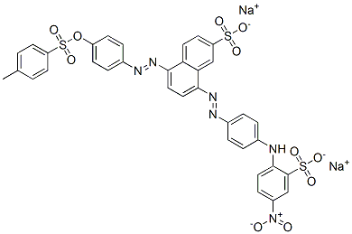 CAS#: 72968-80-0， Disodium 5-[4-(4-Methylphenyl)Sulfonyloxyphenyl]Diazenyl-8-[4-[(4-Nitro-2-Sulfonatophenyl)Amino]Phenyl]Diazenylnaphthalene-2-Sulfonate