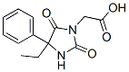 结构式 CAS# 730-79-0, (4-乙基-2,5-二氧代-4-苯基咪唑烷-1-基)乙酸