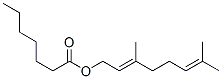 CAS#: 73019-15-5， Heptanoic Acid (E)-3,7-Dimethyl-2,6-Octadienyl Ester