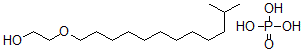 CAS 登录号：73038-25-2， 2-(11-甲基十二碳氧基)乙醇磷酸盐