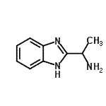 结构式 CAS# 73042-50-9, 1-(1H-苯并咪唑-2-基)乙胺