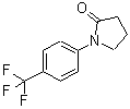 结构式 CAS# 73081-88-6, 1-[4-(三氟甲基)苯基]-2-吡咯烷酮