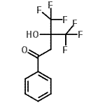 结构式 CAS# 731-00-0, 4,4,4-三氟-3-羟基-1-苯基-3-(三氟甲基)-1-丁酮