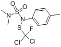 structure of CAS# 731-27-1, Tolylfluanid;N-(Dichloro-Fluoro-Methyl)Sulfanyl-N-(Dimethylsulfamoyl)-4-Methyl-Aniline;1,1-Dichloro-N-(Dimethylsulfamoyl)-1-Fluoro-N-(4-Methylphenyl)Methanesulfenamide;[(Dichloro-Fluoro-Methyl)Thio]-(Dimethylsulfamoyl)-(4-Methylphenyl)Amine