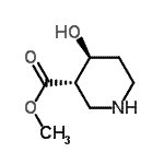 CAS#: 731752-47-9， Methyl (3S,4S)-4-hydroxy-3-piperidinecarboxylate