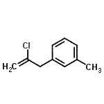 结构式 CAS# 731772-16-0, 1-(2-氯-2-丙烯-1-基)-3-甲基苯