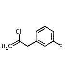 结构式 CAS# 731773-03-8, 1-(2-氯-2-丙烯-1-基)-3-氟苯