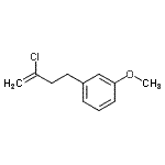 structure of CAS# 731773-17-4, 1-(3-Chloro-3-buten-1-yl)-3-methoxybenzene;2-chloro-4-(3-methoxyphenyl)-1-butene