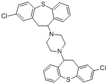 CAS#: 73225-62-4， 1,4-Bis(3-Chloro-5,6-Dihydrobenzo[b][1]Benzothiepin-6-Yl)Piperazine