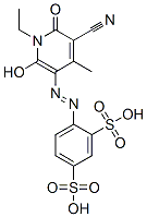 CAS 登录号：73280-79-2， 4-[(2Z)-2-(5-氰基-1-乙基-4-甲基-2,6-二氧代吡啶-3-亚基)肼基]苯-1,3-二磺酸