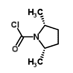 CAS#: 73301-09-4， (2R,5S)-2,5-Dimethyl-1-pyrrolidinecarbonyl chloride