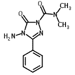 CAS#: 73324-36-4， 4-Amino-N,N-dimethyl-5-oxo-3-phenyl-4,5-dihydro-1H-1,2,4-triazole-1-carboxamide