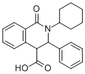 structure of CAS# 73349-37-8, 2-Cyclohexyl-1-Oxo-3-Phenyl-1,2,3,4-Tetrahydro-4-Isoquinolinecarboxylic Acid;2-CYCLOHEXYL-1-OXO-3-PHENYL-1,2,3,4-TETRAHYDRO-4-ISOQUINOLINECARBOXYLIC ACID
