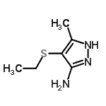 CAS#: 73374-03-5， 4-(Ethylsulfanyl)-5-methyl-1H-pyrazol-3-amine