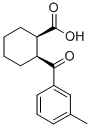 structure of CAS# 733742-60-4, cis-2-(3-Methylbenzoyl)Cyclohexane-1-Carboxylic Acid;CIS-2-(3-METHYLBENZOYL)CYCLOHEXANE-1-CARBOXYLIC ACID