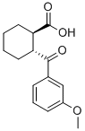 structure of CAS# 733742-73-9, trans-2-(3-Methoxybenzoyl)Cyclohexane-1-Carboxylic Acid;TRANS-2-(3-METHOXYBENZOYL)CYCLOHEXANE-1-CARBOXYLIC ACID