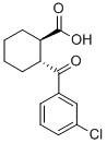 structure of CAS# 733742-78-4, trans-2-(3-Chlorobenzoyl)Cyclohexane-1-Carboxylic Acid;TRANS-2-(3-CHLOROBENZOYL)CYCLOHEXANE-1-CARBOXYLIC ACID
