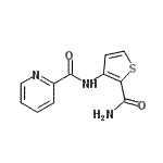CAS#: 733806-30-9， N-(2-Carbamoyl-3-thienyl)-2-pyridinecarboxamide