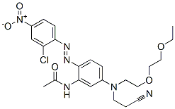 CAS#: 73384-67-5， N-[2-[(2-Chloro-4-Nitrophenyl)Azo]-5-[(2-Cyanoethyl)[2-(2-Ethoxyethoxy)Ethyl]Amino]Phenyl]Acetamide