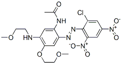 CAS#: 73384-71-1， N-[2-[(2-Chloro-4,6-Dinitrophenyl)Azo]-4-(2-Methoxyethoxy)-5-[(2-Methoxyethyl)Amino]Phenyl]Acetamide