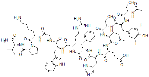 CAS#: 73391-89-6， 2-(3,5-Diiodo-Tyr)alpha-melanotropin
