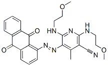 CAS#: 73398-96-6， 5-[(9,10-Dihydro-9,10-Dioxo-1-Anthryl)Azo]-2,6-Bis[(2-Methoxyethyl)Amino]-4-Methylnicotinonitrile