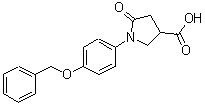CAS#: 73422-90-9， 1-[4-(Benzyloxy)phenyl]-5-oxo-3-pyrrolidinecarboxylic acid