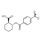结构式 CAS# 735275-03-3, (1R,2S)-2-[2-(4-硝基苯基)-2-氧代乙基]环己烷羧酸