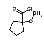 CAS#: 73555-14-3， 1-Methoxycyclopentanecarbonyl chloride