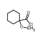 CAS#: 73555-16-5， 1-Methoxycyclohexanecarbonyl chloride
