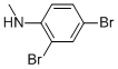 structure of CAS# 73557-58-1, 2,4-Dibromo-N-Methylaniline