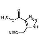 CAS#: 73591-48-7， Methyl 4-(cyanomethyl)-1H-1,2,3-triazole-5-carboxylate