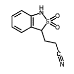 CAS#: 736178-12-4， 3-(2,2-Dioxido-1,3-dihydro-2,1-benzothiazol-3-yl)propanenitrile