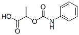 structure of CAS# 73622-98-7, 2-(Phenylcarbamoyloxy)Propanoic Acid;2-[Oxo-(Phenylamino)Methoxy]Propanoic Acid;2-(Phenylcarbamoyloxy)Propionic Acid;Alpha-Carboxyethyl N-Phenylcarbamate