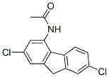 结构式 CAS# 73664-41-2, N-(2,7-二氯-9H-芴-4-基)乙酰胺