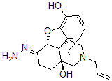 CAS 登录号：73674-85-8， (5alpha)-4,5-环氧-3,14-二羟基-17-(2-丙烯基)-吗喃-6-酮腙