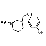 CAS#: 736887-82-4， 3-(3-Ethyl-1-methyl-3-piperidinyl)phenol