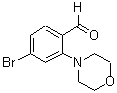 结构式 CAS# 736990-80-0, 4-溴-2-(N-吗啉基)-苯甲醛