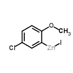 CAS#: 737797-36-3， (5-Chloro-2-methoxyphenyl)(iodo)zinc