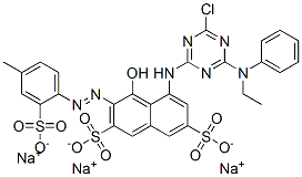 CAS#: 73816-74-7， Trisodium 5-[[4-Chloro-6-(Ethylphenylamino)-1,3,5-Triazin-2-Yl]Amino]-4-Hydroxy-3-[(4-Methyl-2-Sulphonatophenyl)Azo]Naphthalene-2,7-Disulphonate