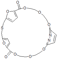 CAS#: 73823-27-5， 2,5,8,22,25,28,34,35-Octaoxa-15-Thia-30,31-Diazatetracyclo(27.2.2.1(10,13).1(17,20))Pentatriaconta-10,12,17,19,29,31,32-Heptaene-9,21-Dione