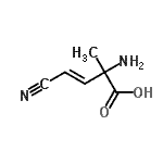 CAS#: 73838-87-6， (3E)-2-Amino-4-cyano-2-methyl-3-butenoic acid