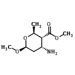 CAS#: 73844-74-3， Methyl (2S,3R,4R,6S)-4-amino-6-methoxy-2-methyltetrahydro-2H-pyran-3-carboxylate