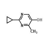 CAS#: 73901-42-5， 2-Cyclopropyl-4-methyl-5-pyrimidinol