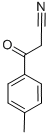 structure of CAS# 7391-28-8, 4-Methyl-beta-Oxo-Benzenepropanenitrile;3-(4-Methylphenyl)-3-Oxo-Propanenitrile;3-Keto-3-(4-Methylphenyl)Propionitrile;4-Toluoylacetonitrile